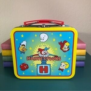 Harveytoons Casper The Friendly Ghost Richie Rich Metal Lunch Box Mini Vintage